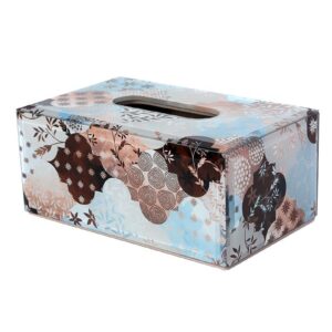Tissue Box Cover, Multicolor with Pattern